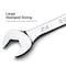 Capri Tools 18mm Angle Open End Wrench, 30Deg and 60Deg Angles, Metric CP11918 - alternate 6